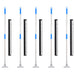 Gulvnal 5 stk 75x122,5 cm stål og gummi