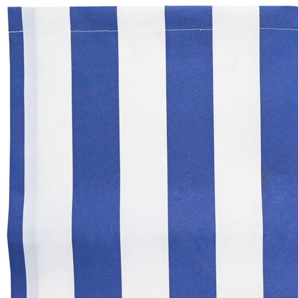 Reserveduk til markise Blå og hvit 3 x 2 m Polyester