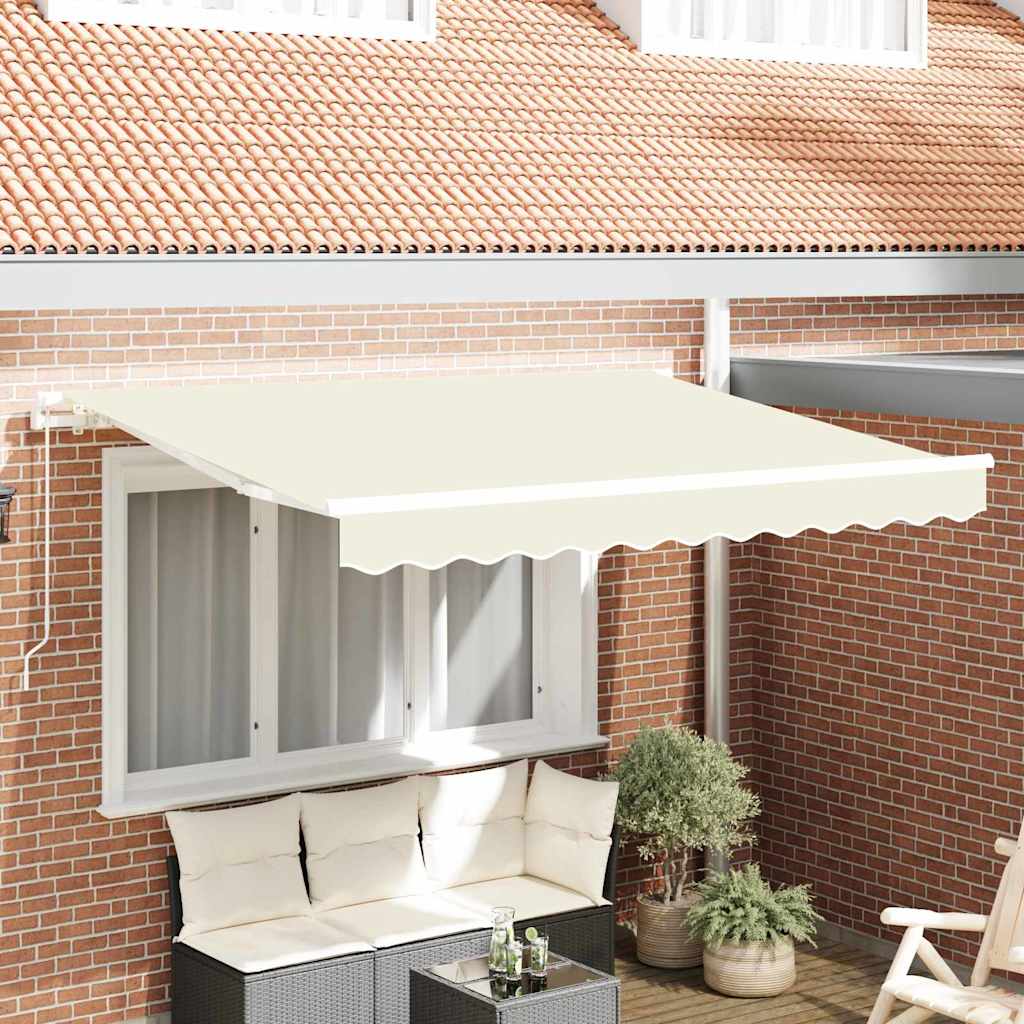 Reserveduk til markise Krem 330 x 195 cm Polyester vidaXL