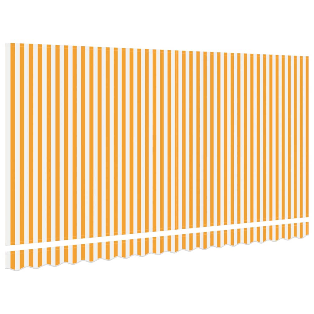Reserveduk til markise Gul og hvit 4 x 2 m Polyester