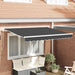 Reserveduk til markise Antrasitt 330 x 195 cm Polyester vidaXL