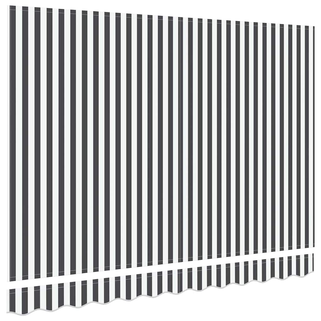 Reserveduk til markise Antrasitt og Hvit 2,5 x 2 m Polyester