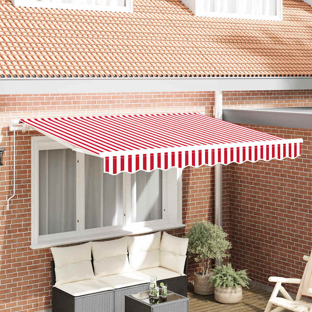 Reserveduk til markise Rød og Hvit 2,5 x 2 m Polyester