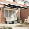 Reserveduk til markise Svart 300 x 250 cm Lerret