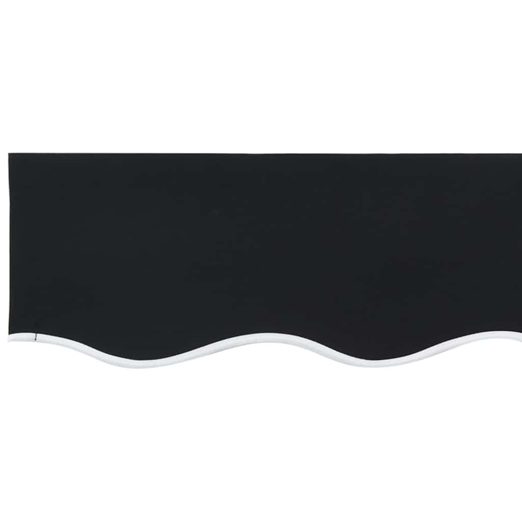 Reserveduk til markise Svart 450 × 300 cm Lerret
