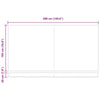 Reserveduk til markise Hvit 400 x 200 cm Lerret