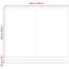 Reserveduk til markise Hvit 450 × 350 cm Lerret