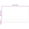 Reserveduk til markise Hvit 600 × 300 cm Lerret