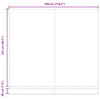 Reserveduk til markise Rød 300 x 250 cm Lerret