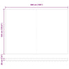 Reserveduk til markise Rød 500 × 350 cm Lerret