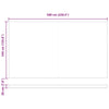 Reserveduk til markise Rød 600 × 350 cm Lerret