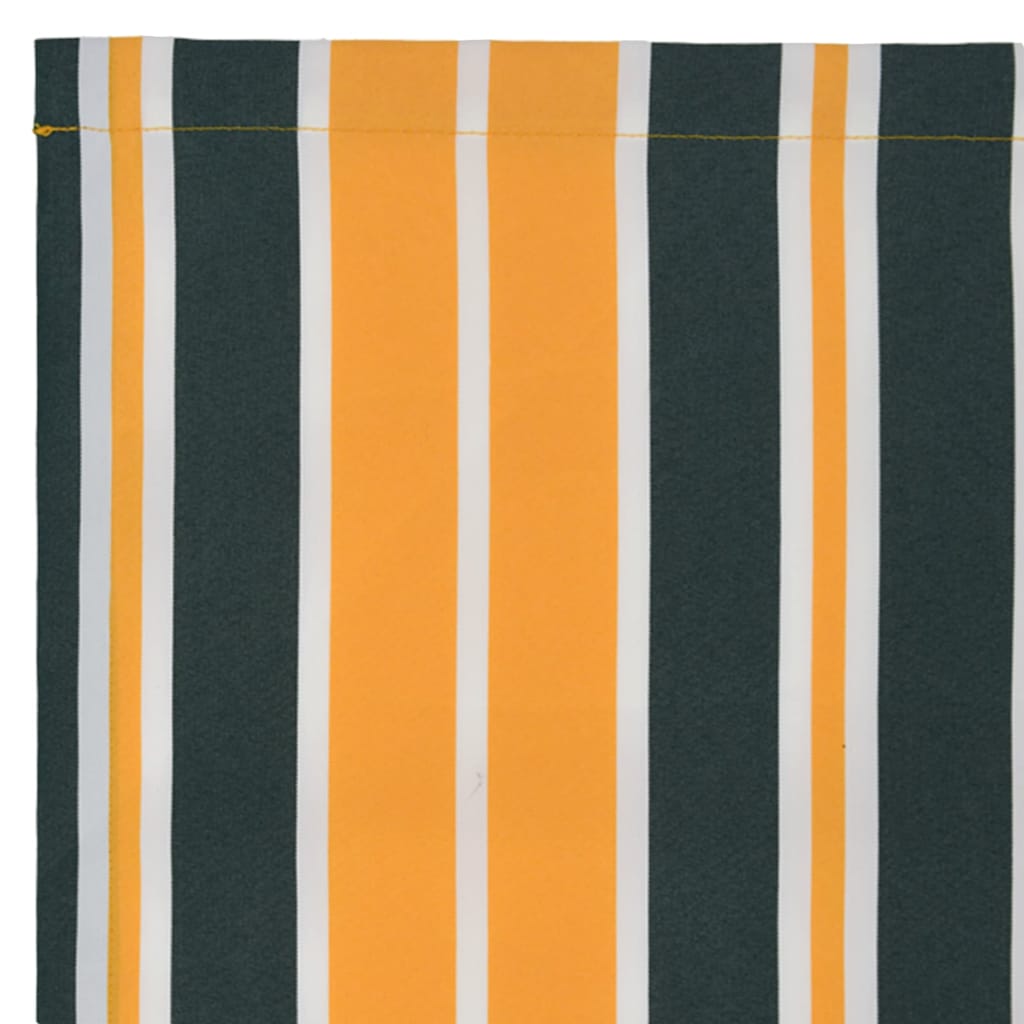 Reserveduk til markise Grønn og gul 5 x 3 m Polyester