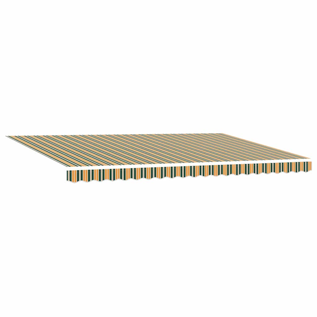 Reserveduk til markise Grønn og gul 500 × 350 cm Lerret