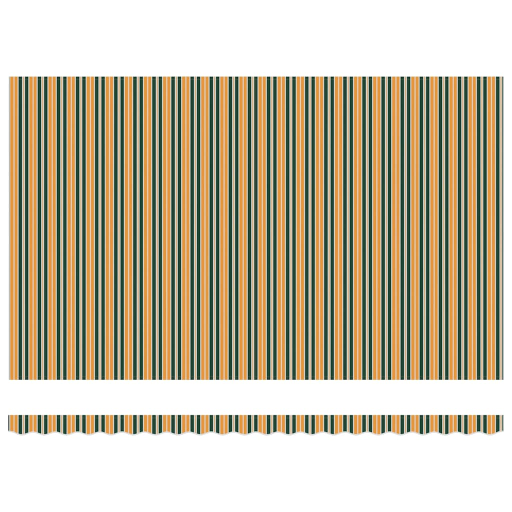 Reserveduk til markise Grønn og gul 500 × 350 cm Lerret