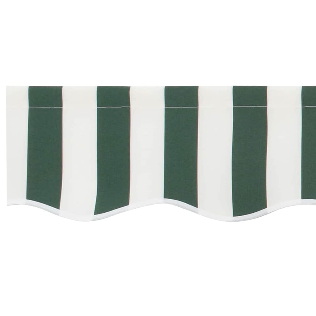 Reserveduk til markise Grønn og hvit 480 x 295 cm Polyester