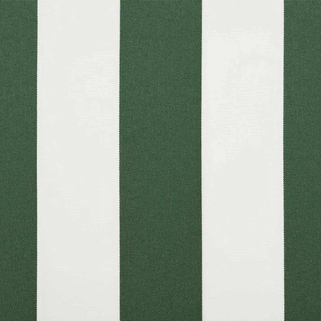 Reserveduk til markise Grønn og hvit 480 x 295 cm Polyester