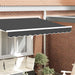 Markisekant erstatning Antrasitt Striper 2,5 m Polyester