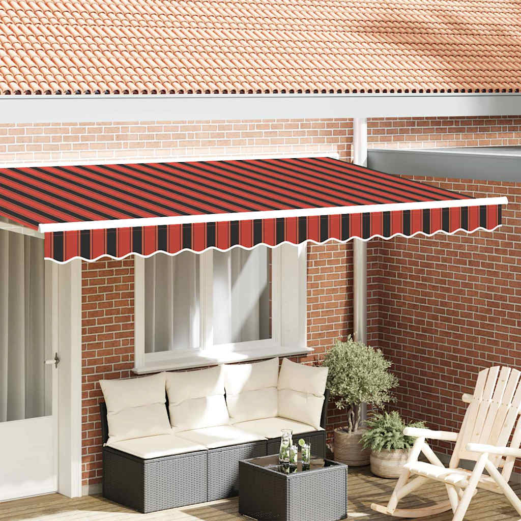 Markisekant erstatning Oransje / svart / gul 4 m Polyester