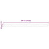 Markiseduk Flerfarget 3.8 x 0.2 m Lerret