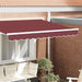 Markisekant erstatning Burgunderstripe 2,5 m Polyester