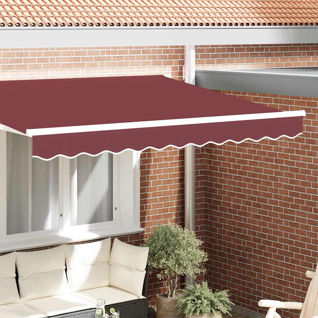 Markisekant erstatning Burgunderstripe 2,5 m Polyester