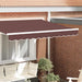 Markisekant erstatning Brun Stripe 2,5 m Polyester