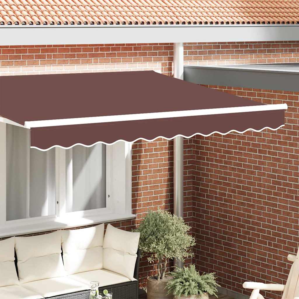 Markisekant erstatning Brun Stripe 2,5 m Polyester