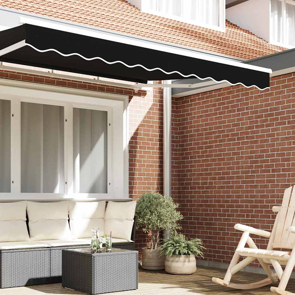 Markiseduk Svart 2.3 x 0.2 m Lerret