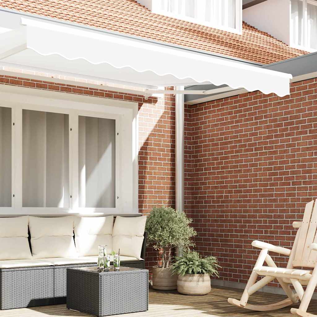 Markiseduk Hvit 3.3 x 0.2 m Lerret