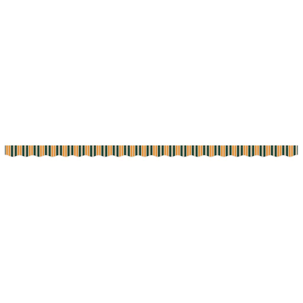Markisekant erstatning Grønn og gul 480 x 20 cm Polyester