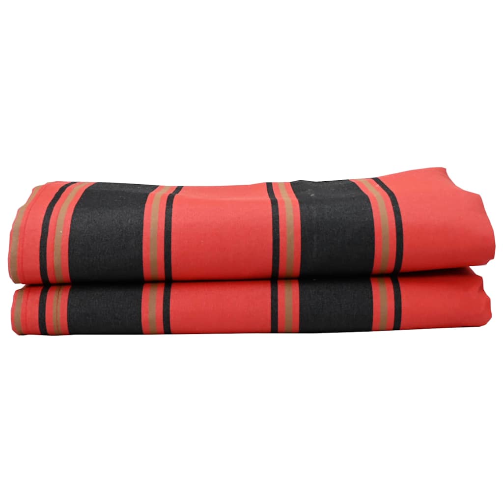 Reserveduk til markise Oransje og Svart 1000 x 160 cm Polyester