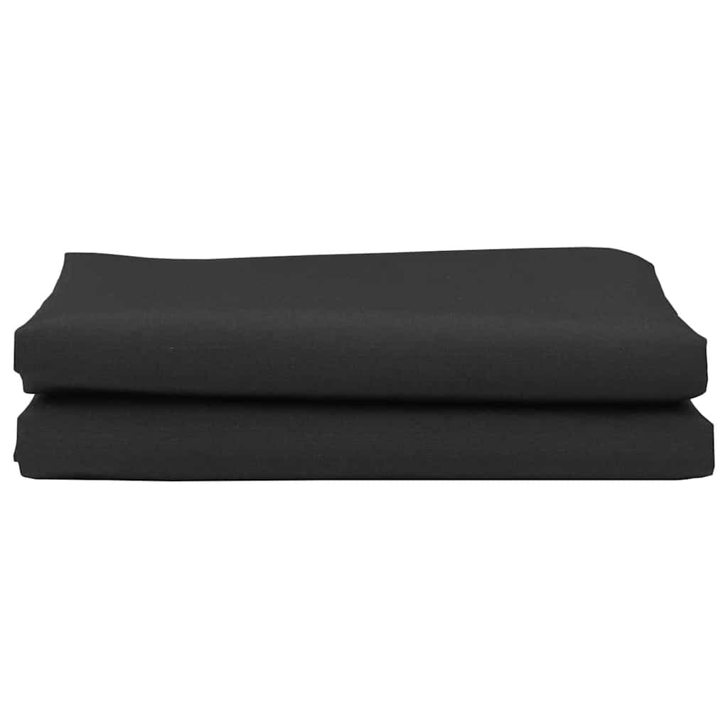 Reserveduk til markise Svart 10 x 1.6 m stoff