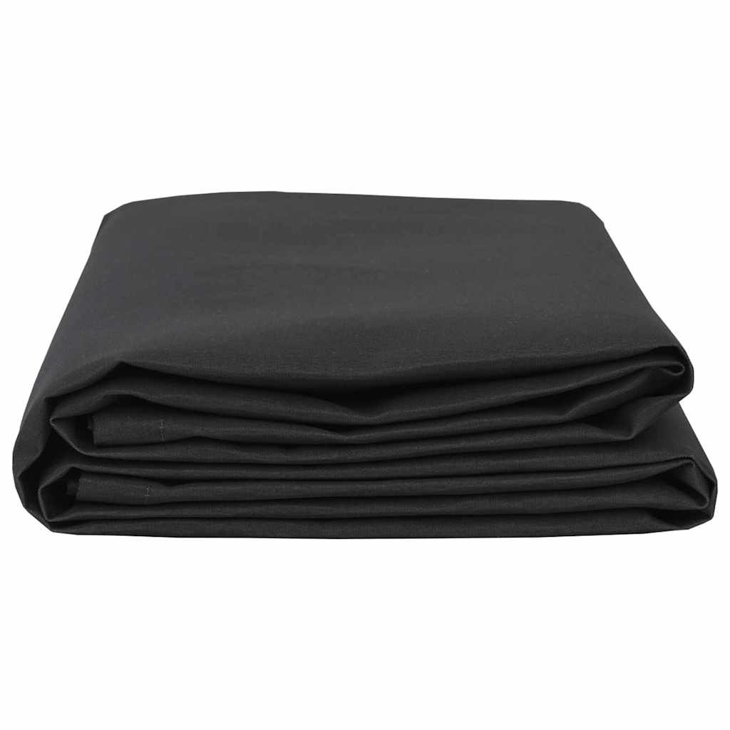 Reserveduk til markise Svart 10 x 1.6 m stoff