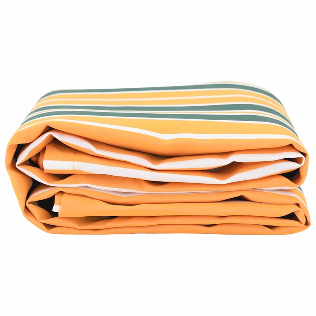 Reserveduk til markise Grønn og gul 1000 x 160 cm Polyester