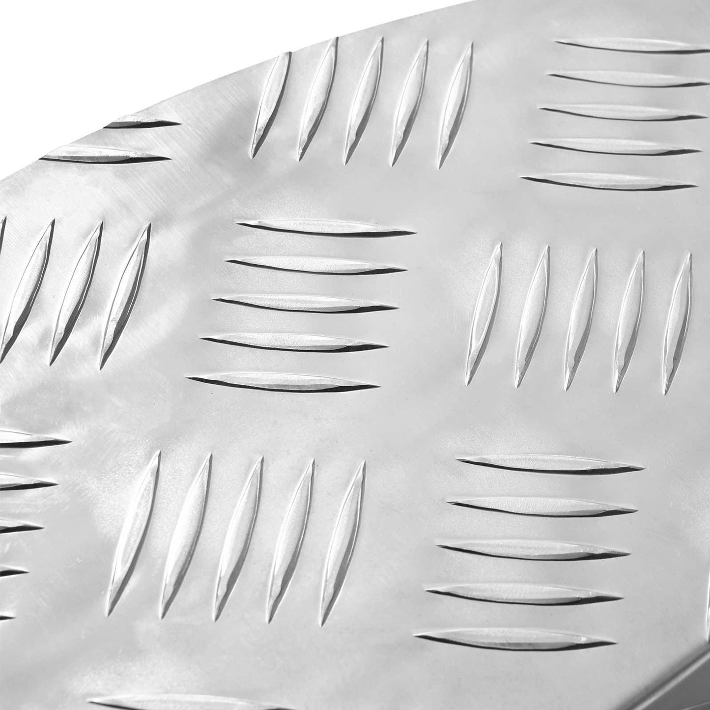 Trinn Halvmåne 10 pcs sølv 60 x 18 x 2,5 cm Aluminium