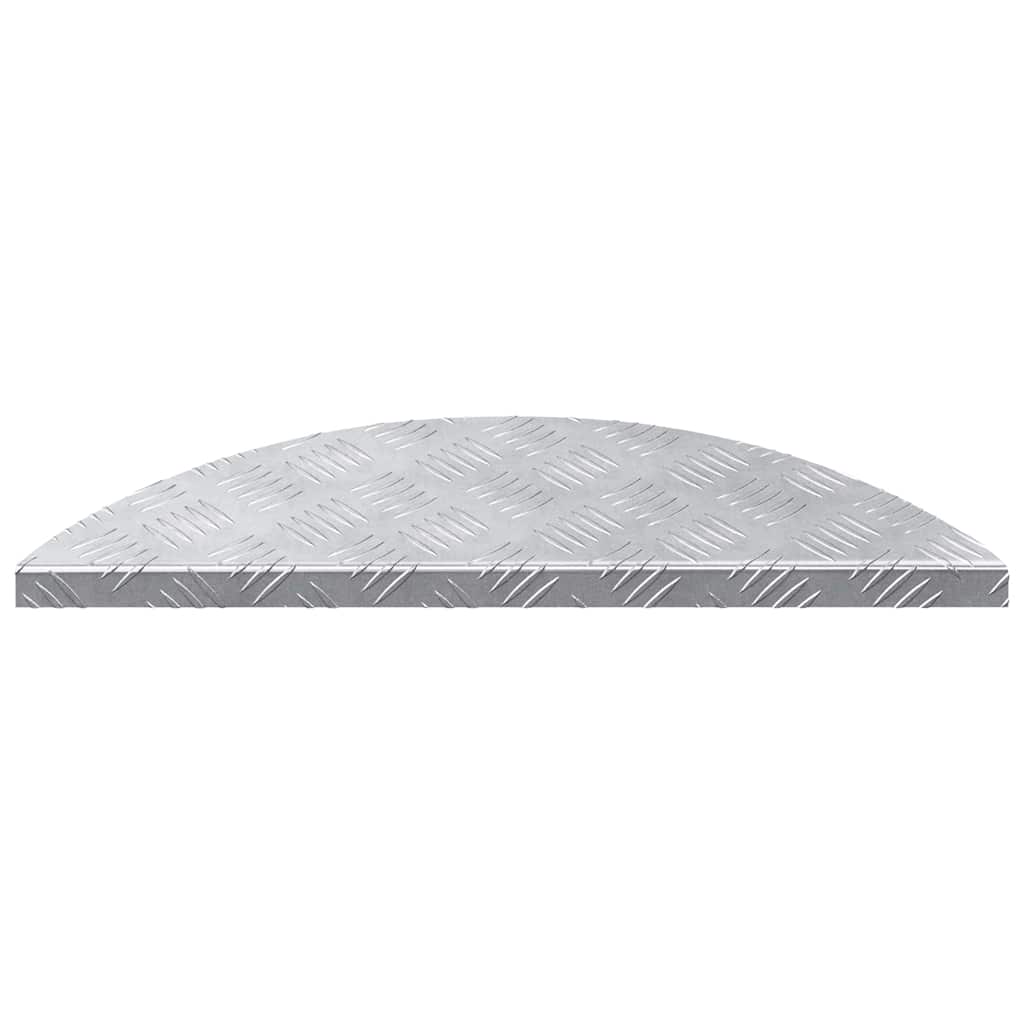 Trinn Halvmåne 15 pcs sølv 60 x 18 x 2,5 cm Aluminium