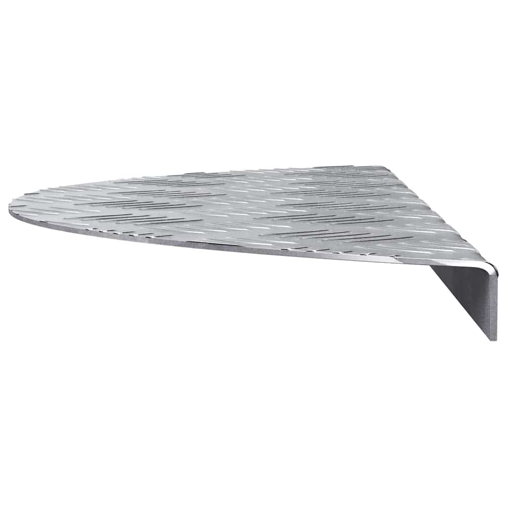Trinn Halvmåne 15 pcs sølv 60 x 18 x 2,5 cm Aluminium