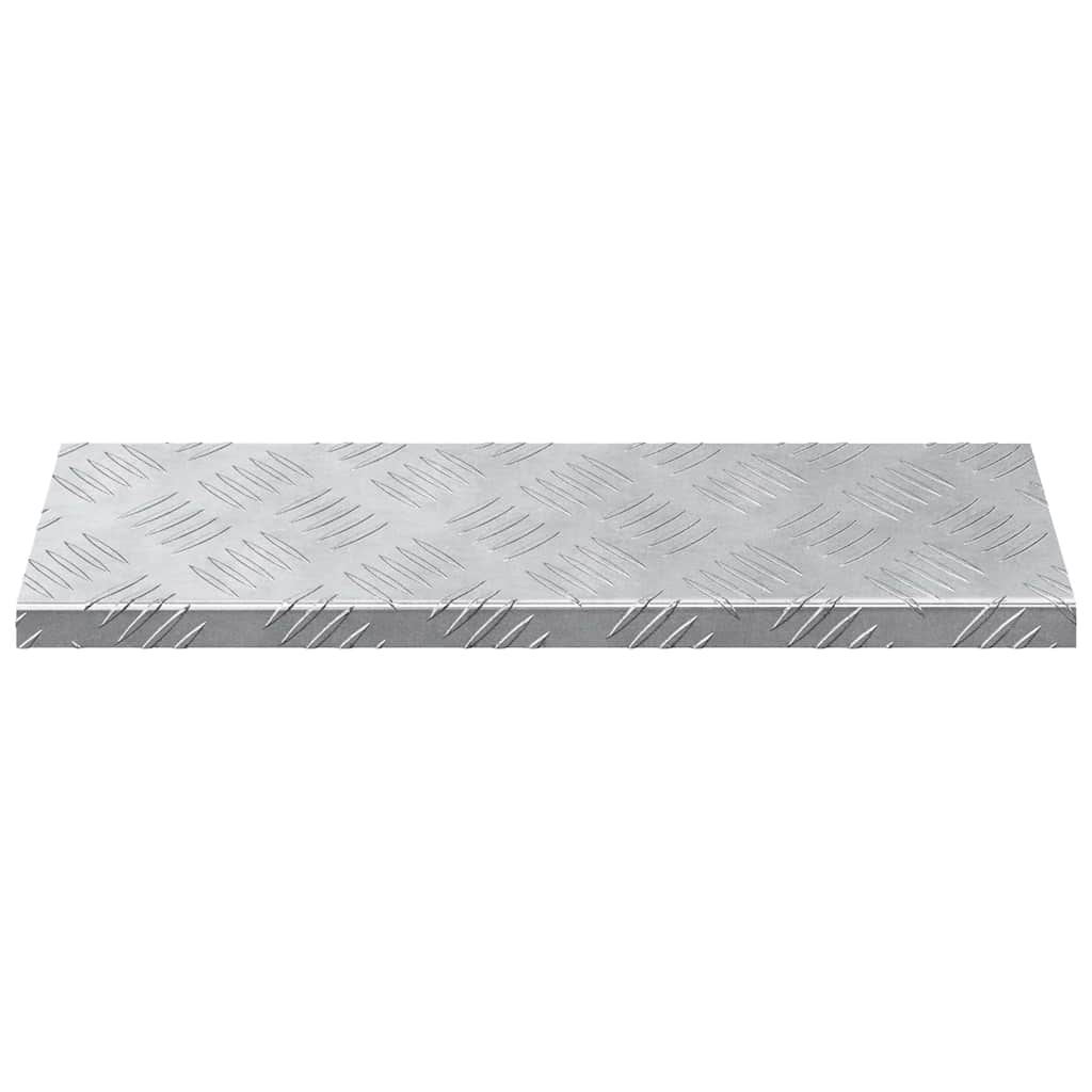 Trinn Rektangulær 10 pcs sølv 60 x 18 x 2,5 cm Aluminium