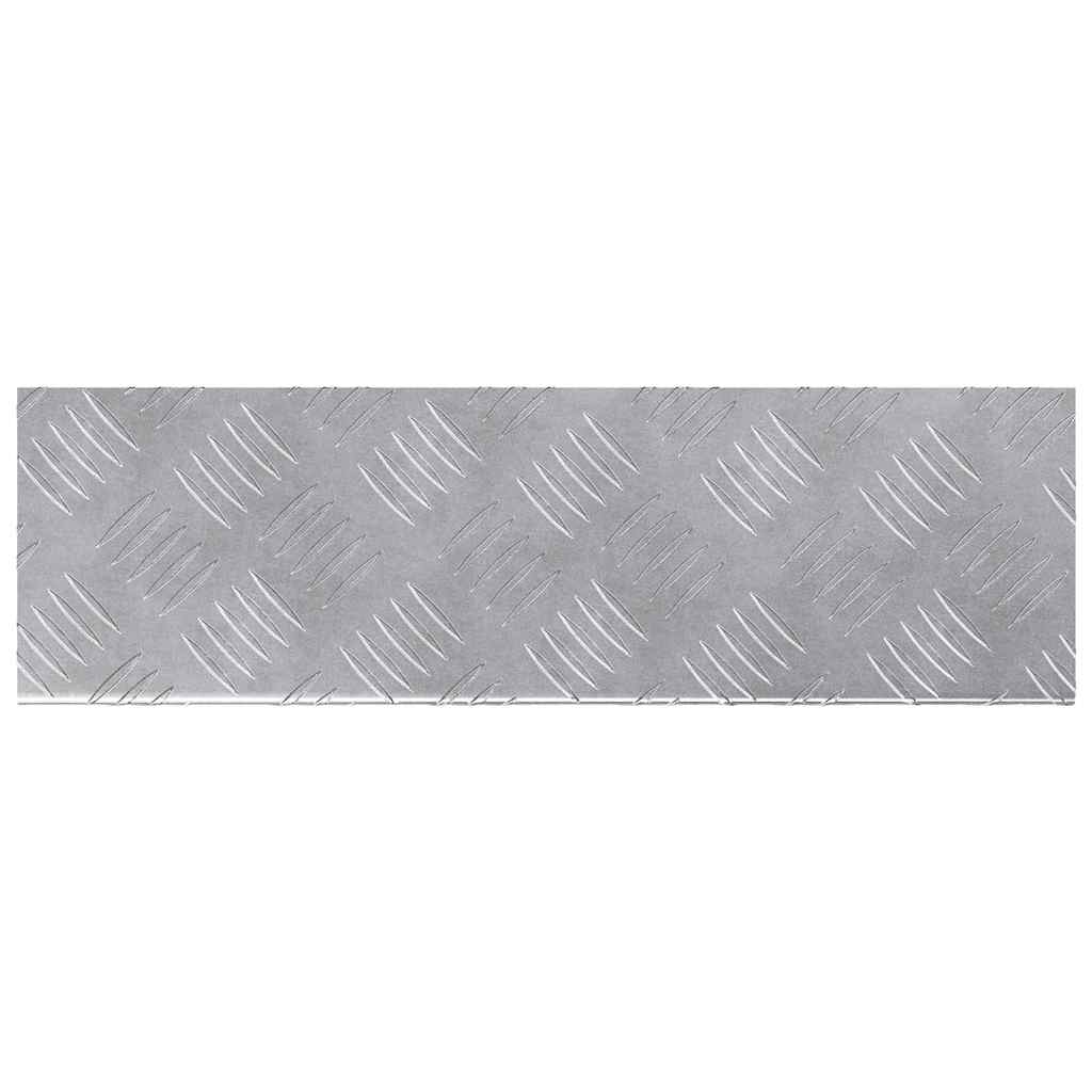 Trinn Rektangulær 10 pcs sølv 60 x 18 x 2,5 cm Aluminium