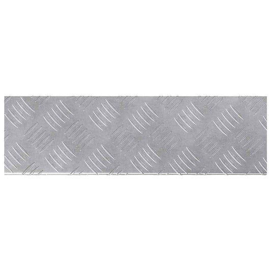 Trinn Rektangulær 10 pcs sølv 60 x 18 x 2,5 cm Aluminium