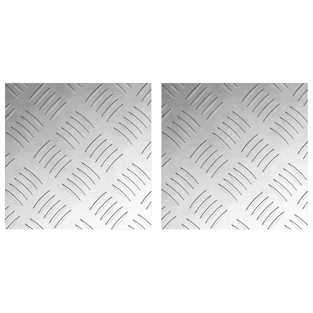 Trinn Torget 2 pcs sølv 20 x 20 cm Aluminium