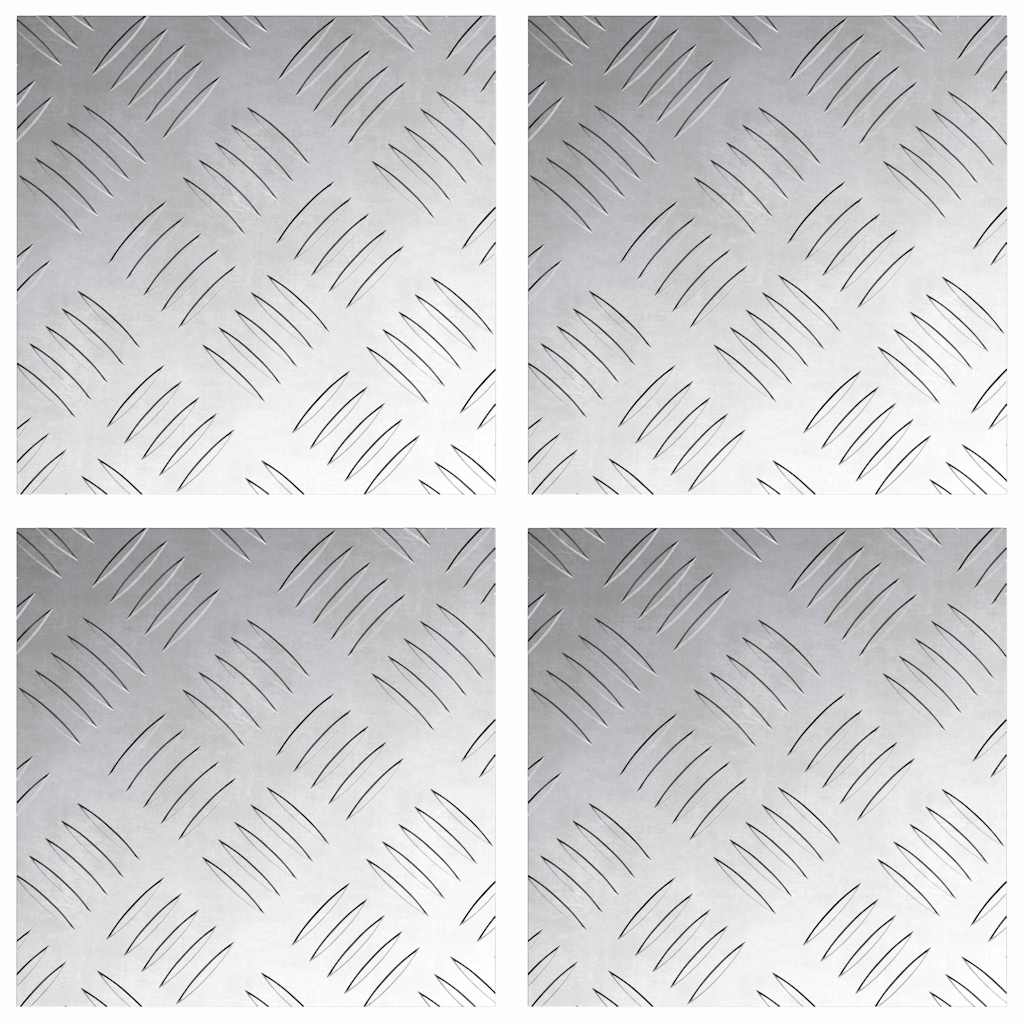 Trinn Torget 4 pcs sølv 20 x 20 cm Aluminium