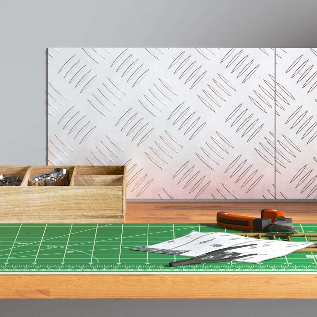 Sjekkplater 2 pcs sølv 30 x 20 cm Aluminium