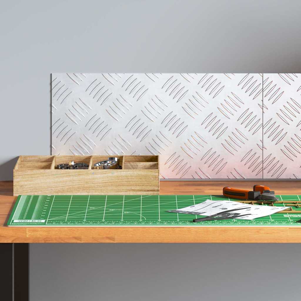 Trinn Rektangulær 2 pcs sølv 40 x 20 cm Aluminium