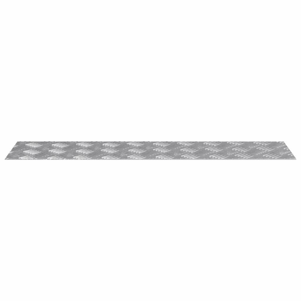 Trinn Rektangulær 2 pcs sølv 80 x 20 cm Aluminium