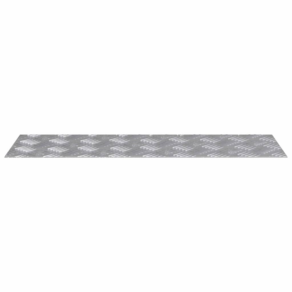 Trinn Rektangulær 2 pcs sølv 75 x 25 cm Aluminium