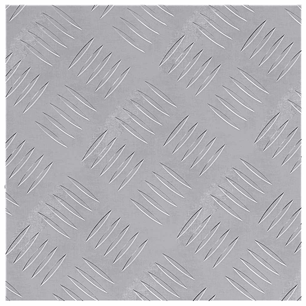 Sjekkplater 2 pcs sølv 30 x 30 cm Aluminium