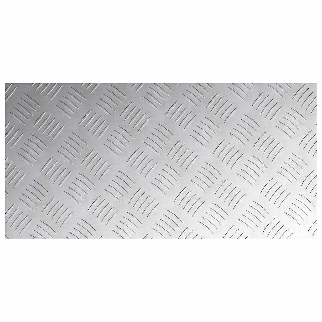 Trinn Rektangulær 2 pcs sølv 60 x 30 cm Aluminium