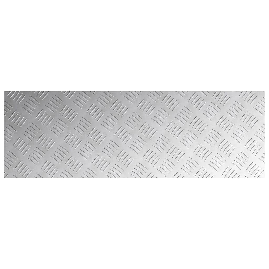 Trinn Rektangulær 4 pcs sølv 90 x 30 cm Aluminium