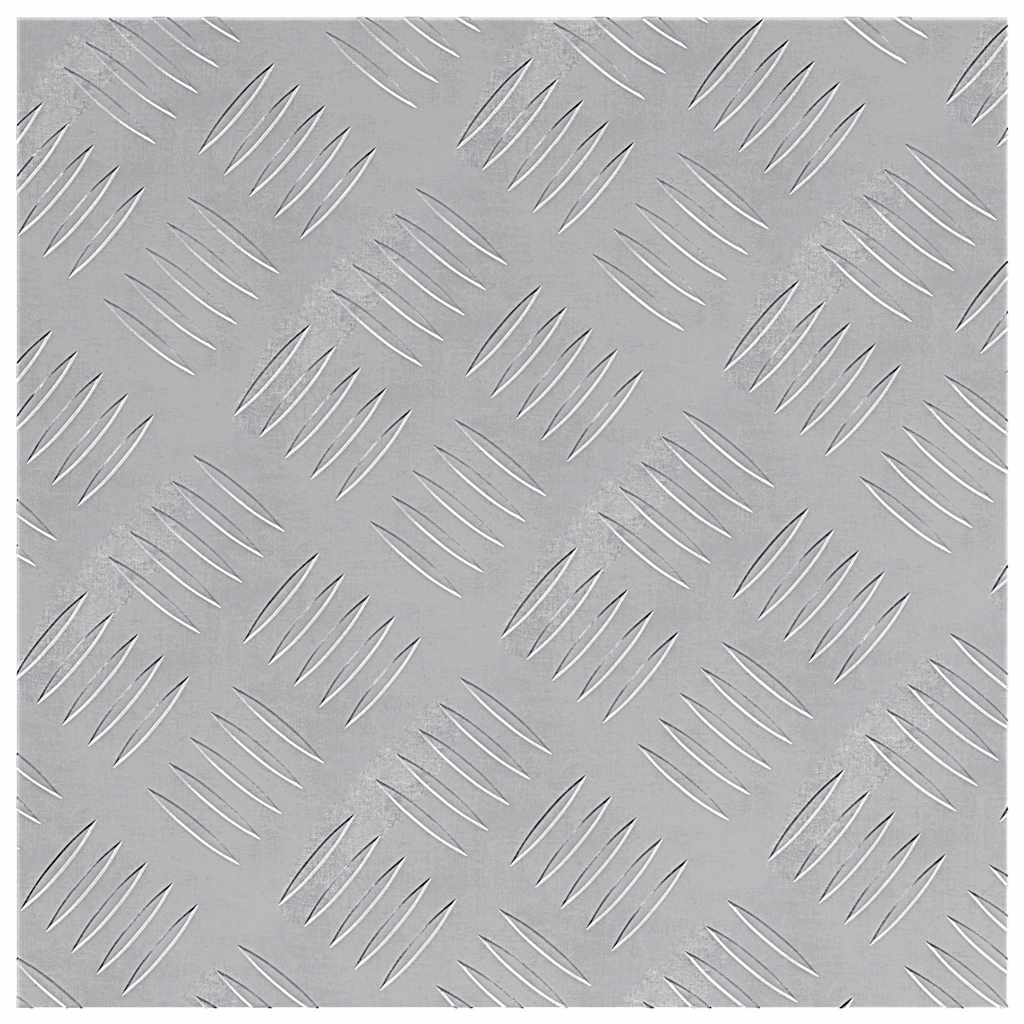 Sjekkplater 2 pcs sølv 40 x 40 cm Aluminium